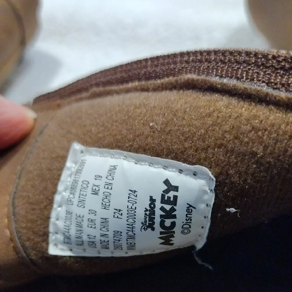 Disney Brown Mickey Mouse Boots - Picture 5 of 5